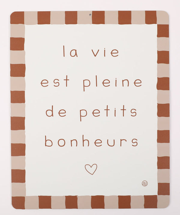Decorative plaque life is full of little joys