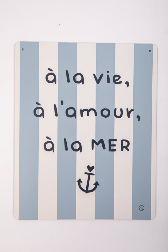 Decorative plaque to life, to love...