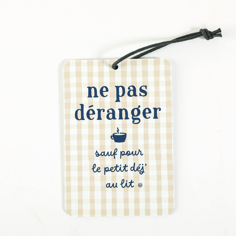 Mini decorative sign do not disturb