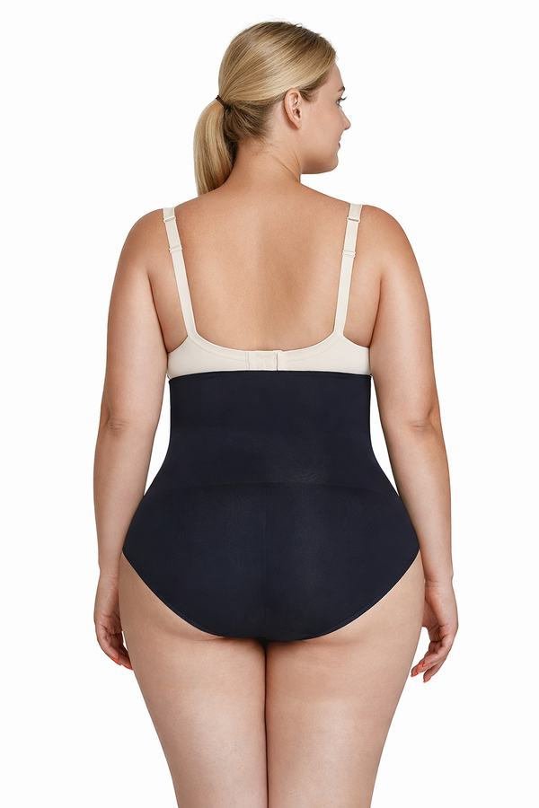 Shaping panties with fastening, classic cut, BLACK Size: XS/S