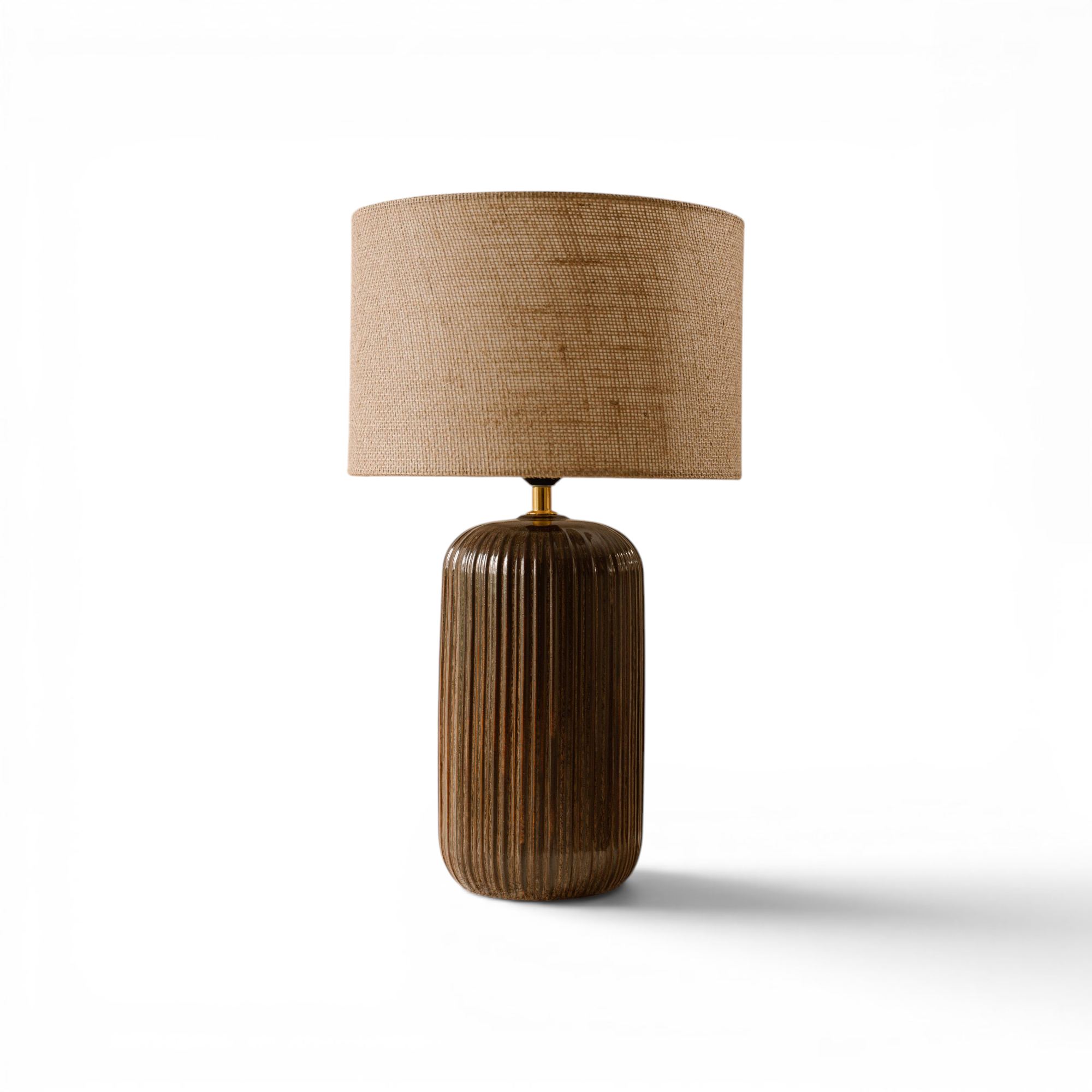 Indore Home - Verona - M - Table Lamp - Brown