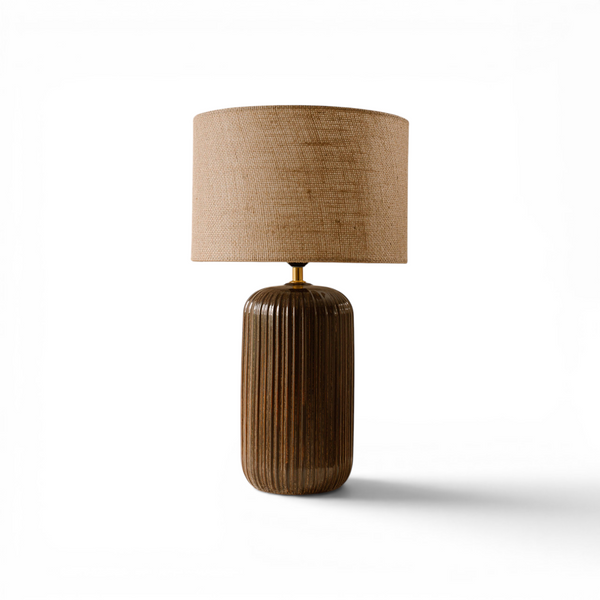 Indore Home - Verona - M - Table Lamp - Brown