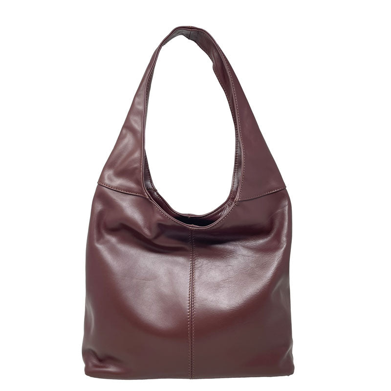 Borsa a spalla da donna in pelle - 41x55x12 cm - 6170