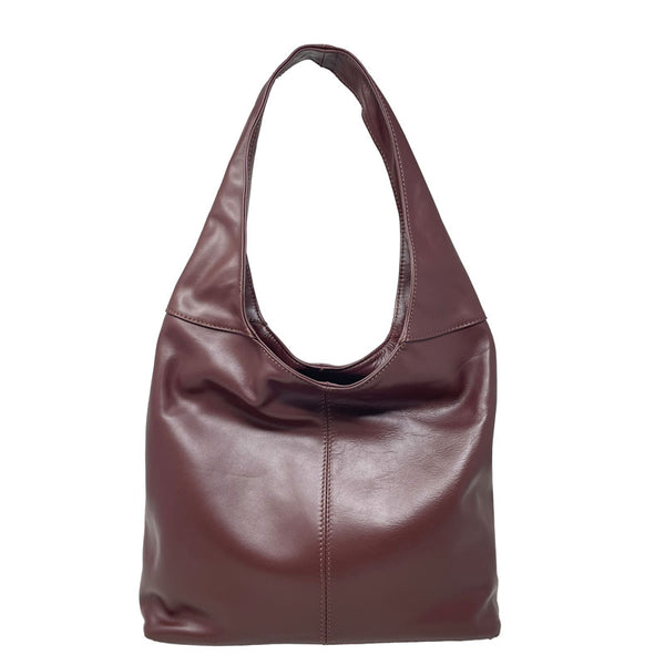 Borsa a spalla da donna in pelle - 41x55x12 cm - 6170