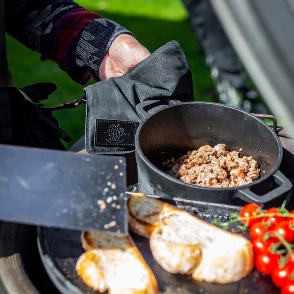 Leather Oven Mitt and Grill Mat 2 in 1