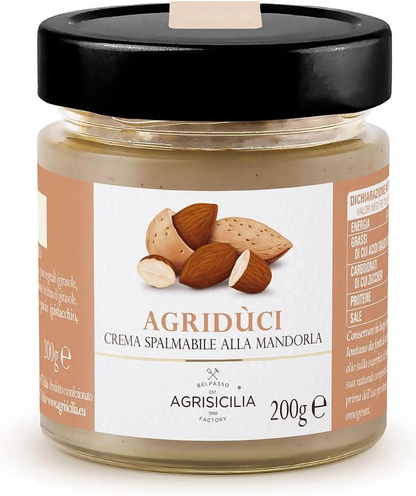 Vasetto di crema spalmabile alle mandorle Agrisicilia - Agriduci
