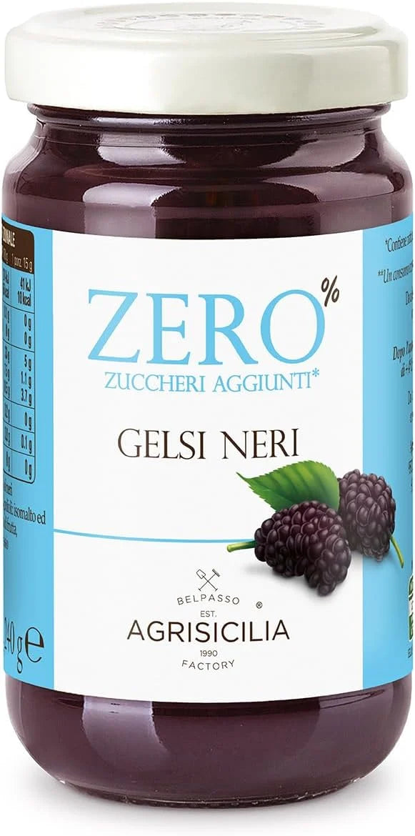 Vasetto zero zuccheri gelsi neri