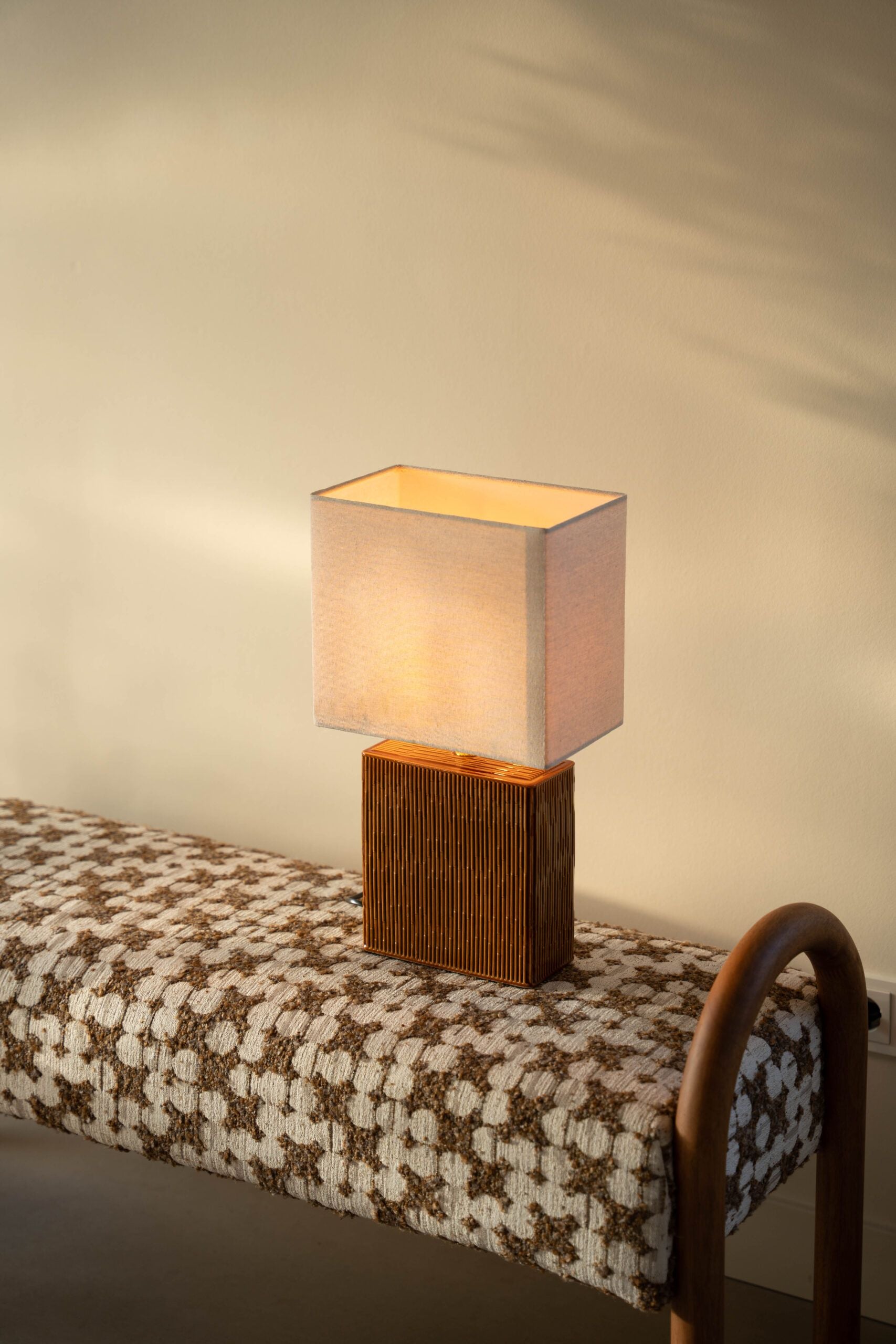 Indore Home - Piazza - M - Table Lamp - Brown