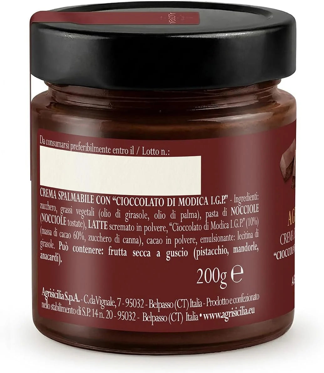 Agridùci - Spreadable Cream with 'Modica Chocolate I.G.P.'