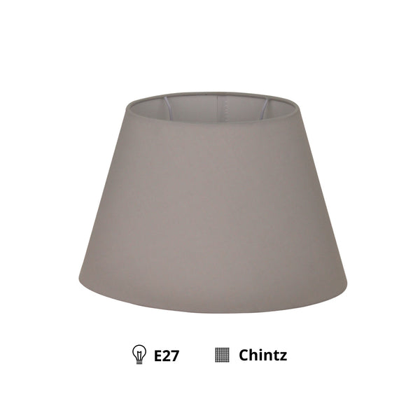 Various Oval Lampshade - Light Gray - Ø24 or Ø30 cm - Chintz