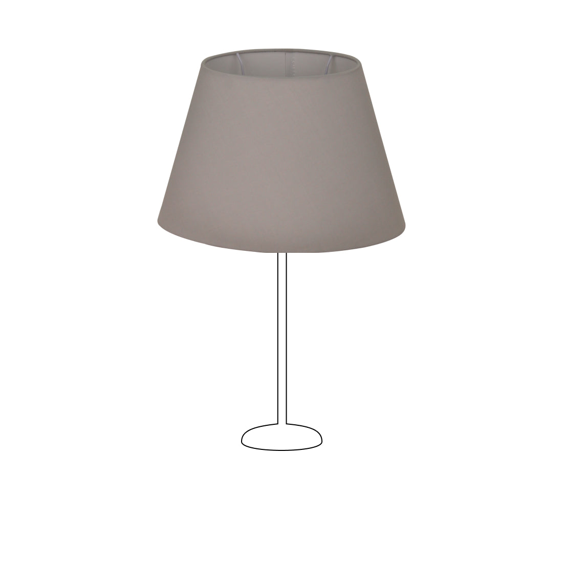 Various Oval Lampshade - Light Gray - Ø24 or Ø30 cm - Chintz