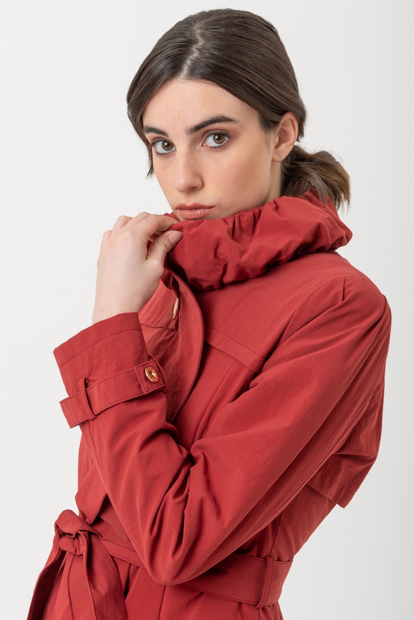 Parka z pasom
