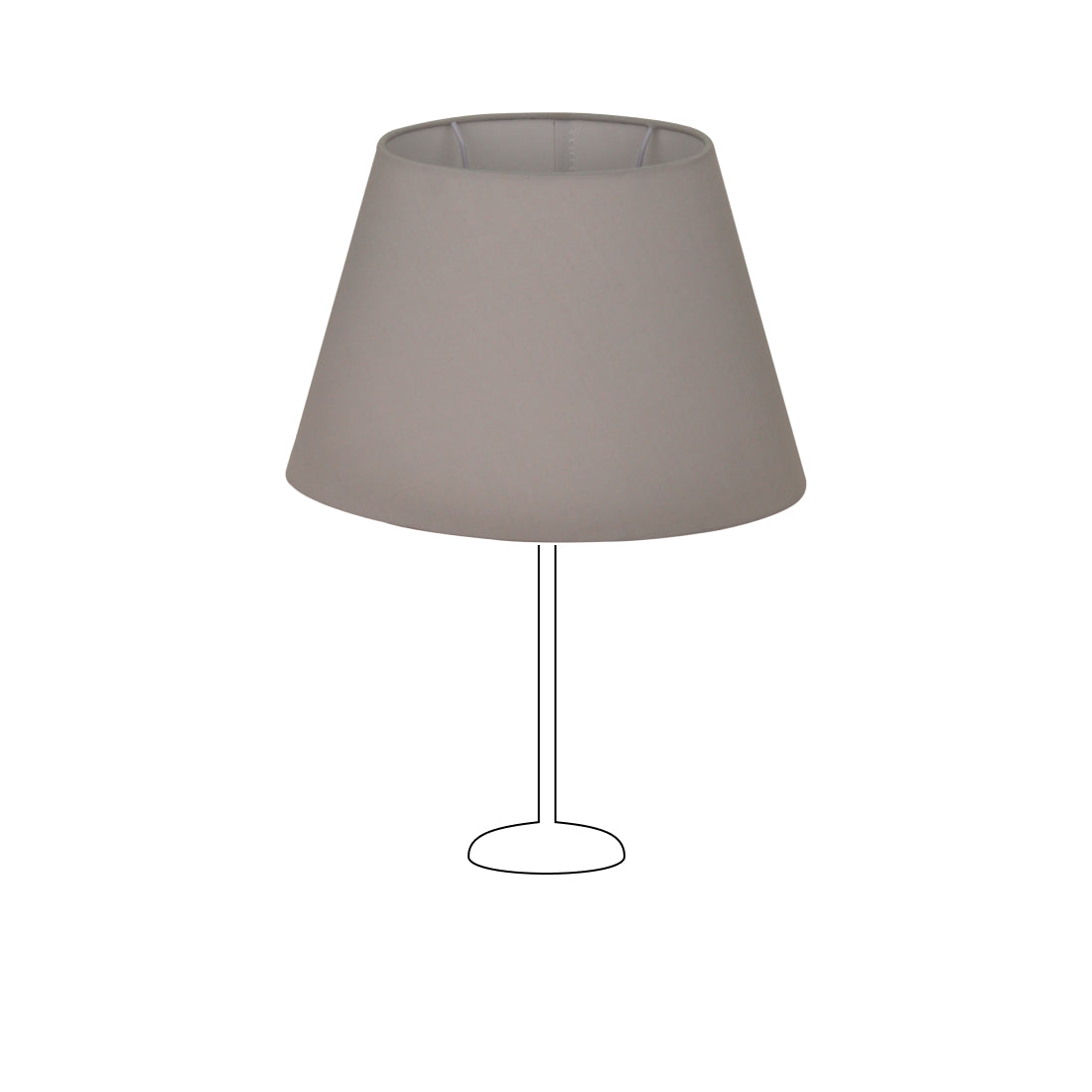 Various Oval Lampshade - Light Gray - Ø24 or Ø30 cm - Chintz