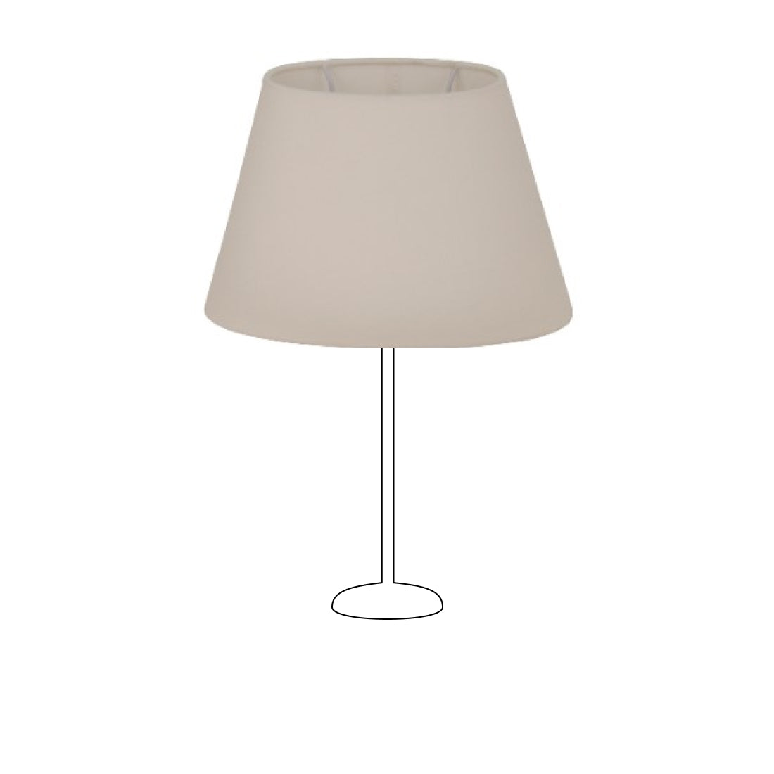 Various Oval Lampshade - Cream - Ø24 or Ø30 cm - Chintz