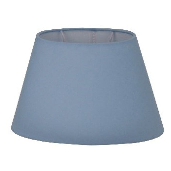 Abat-jour ovale varié - Bleu clair - Ø24 ou Ø30 cm - Chintz