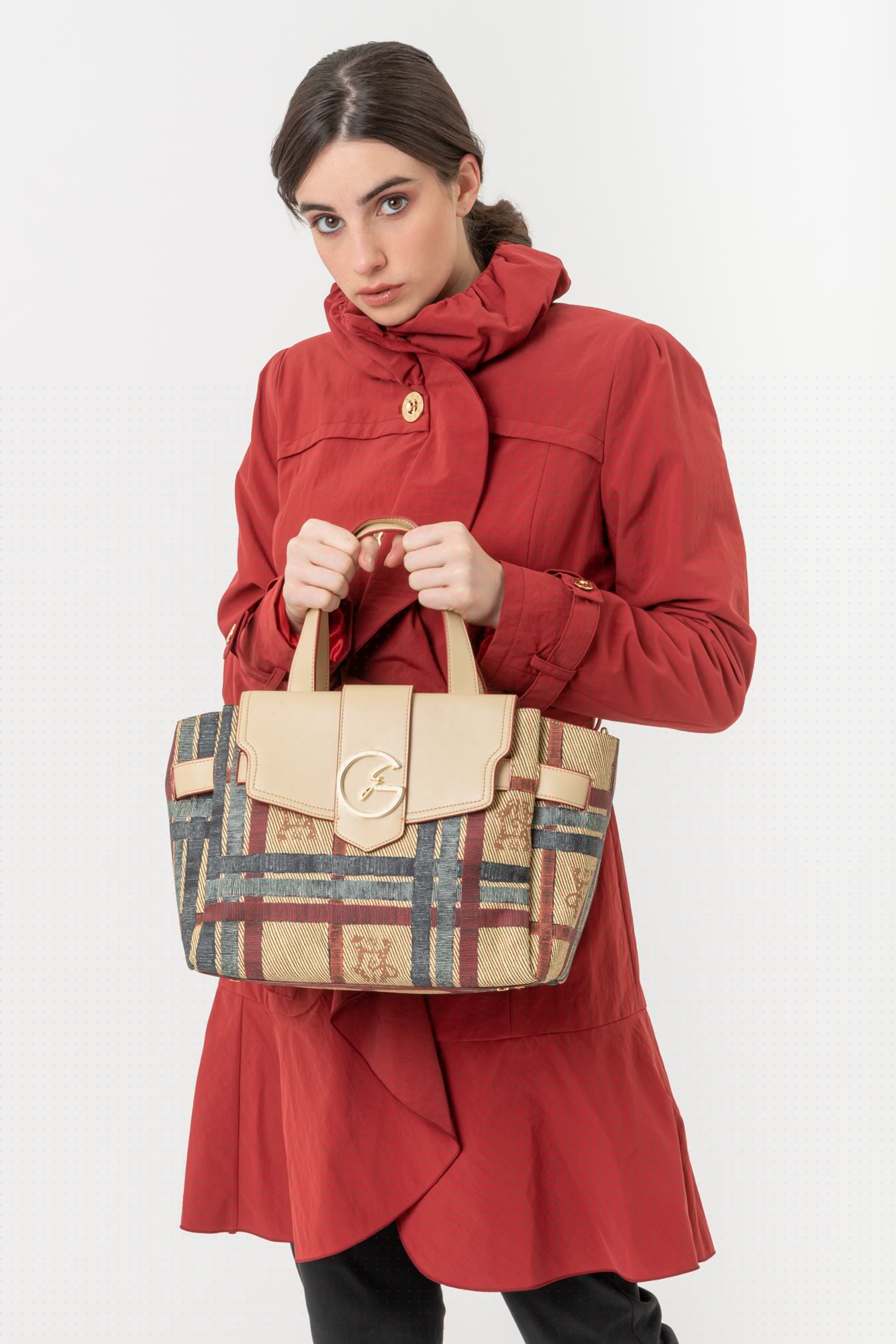 Parka z pasom