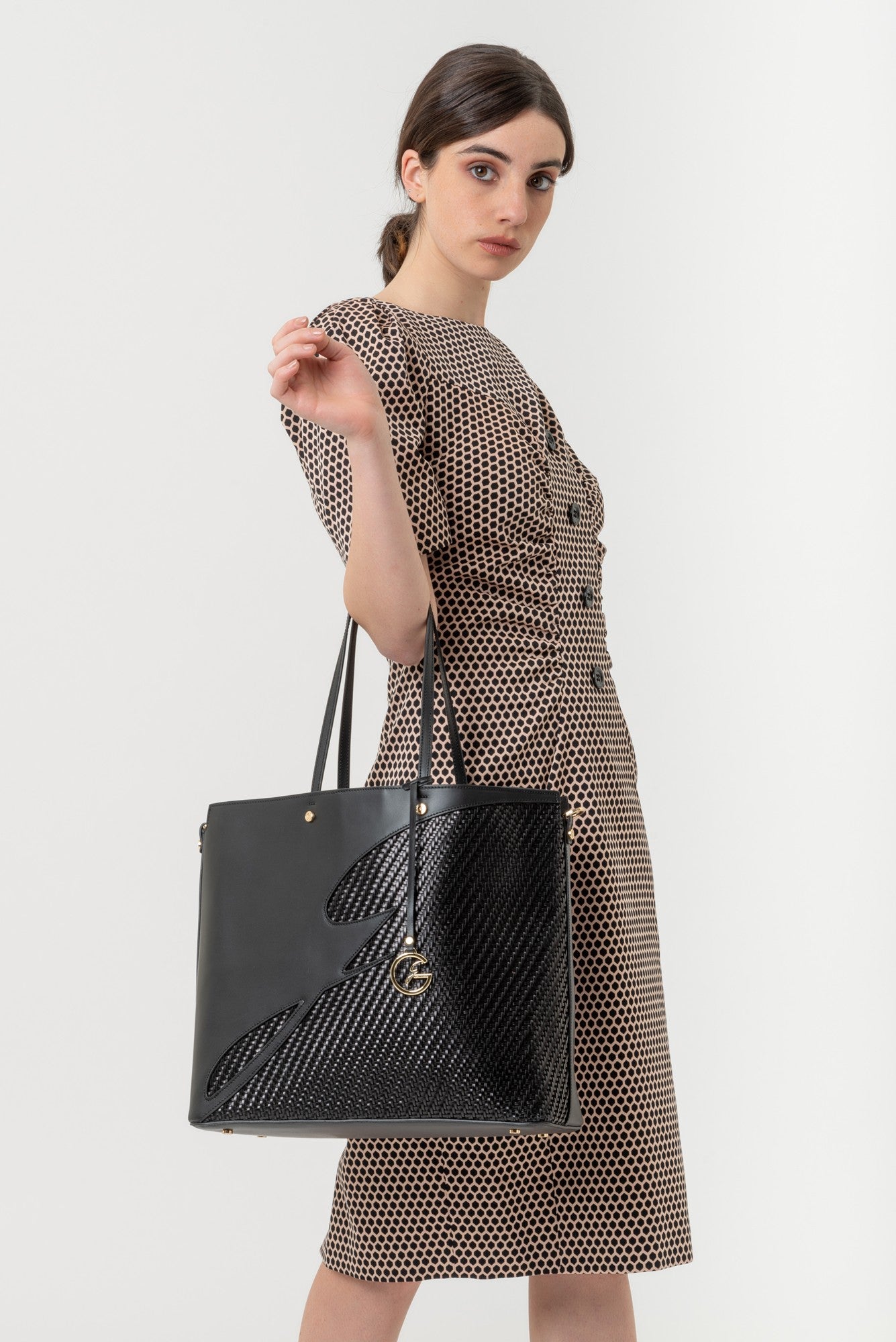 Midi Jacquard obleka