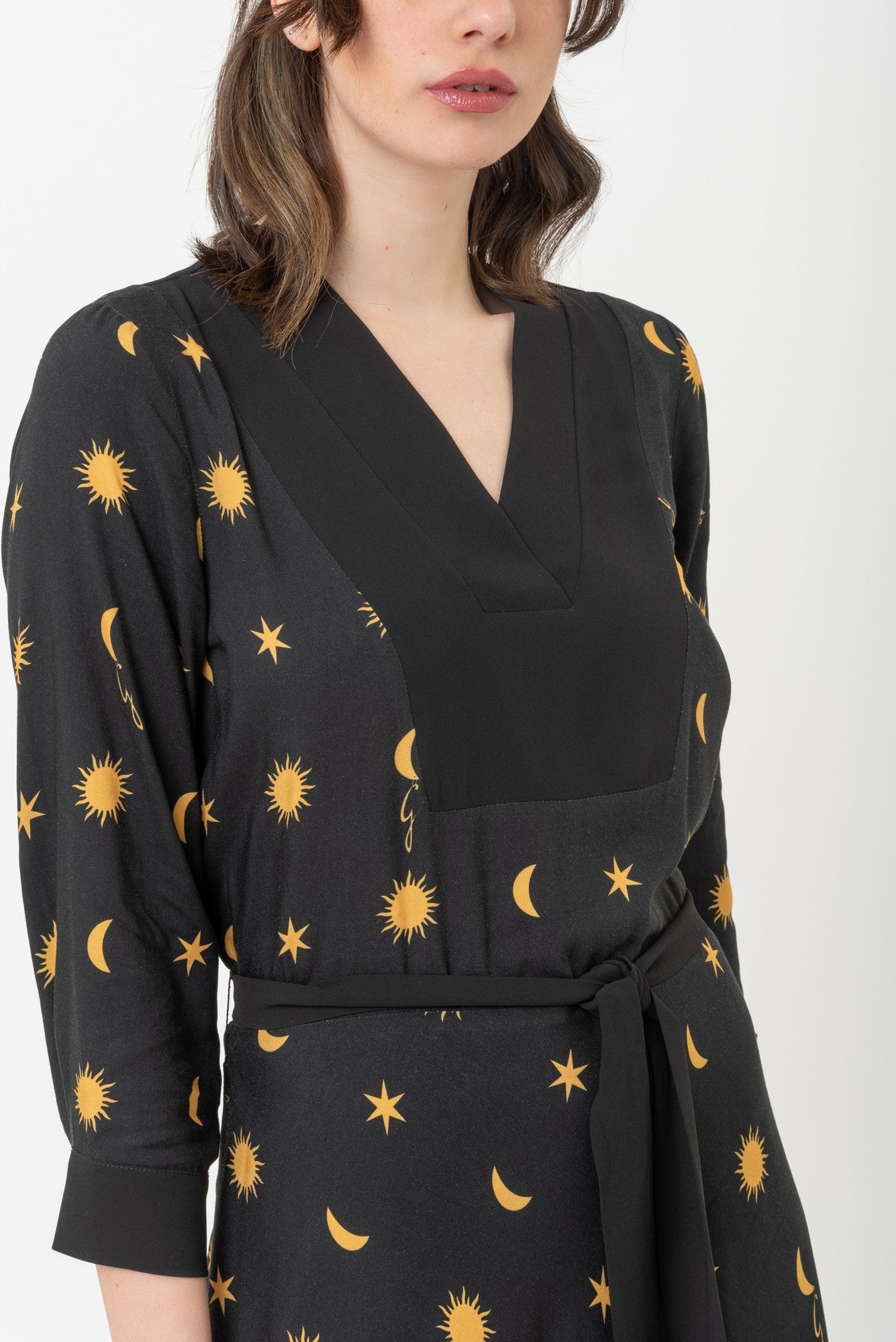 Coelum Print Midi Dress