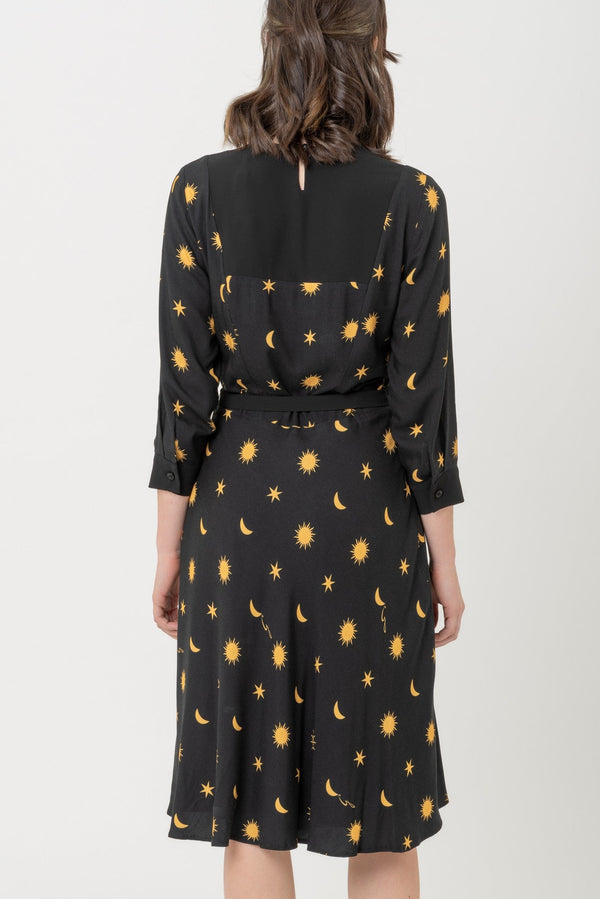 Coelum Print Midi Dress