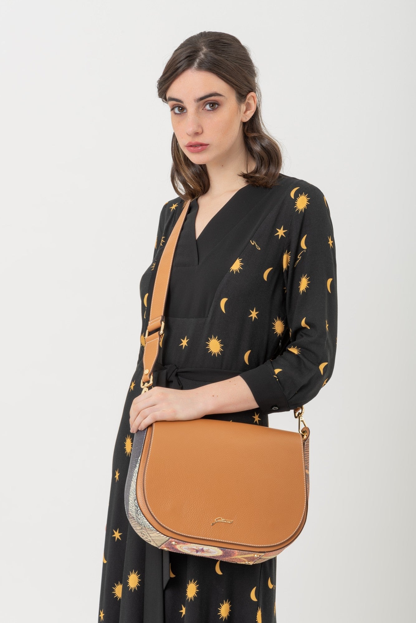 Coelum Print Midi Dress