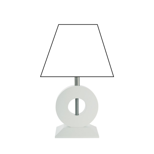 Various Wood/Metal Lamp Base Bolero White – Stylish Base for Your Table Lamp (22 cm, E27)