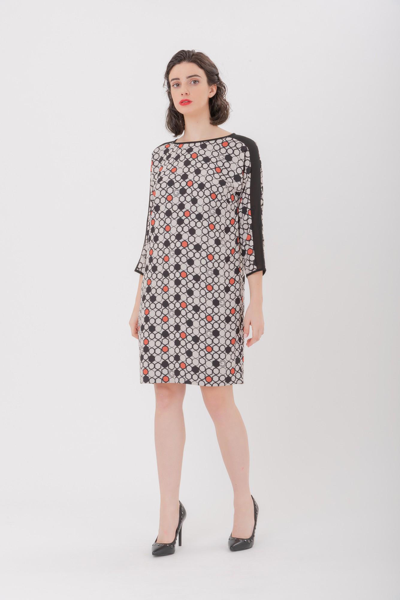 Short Dress Geometrical Print