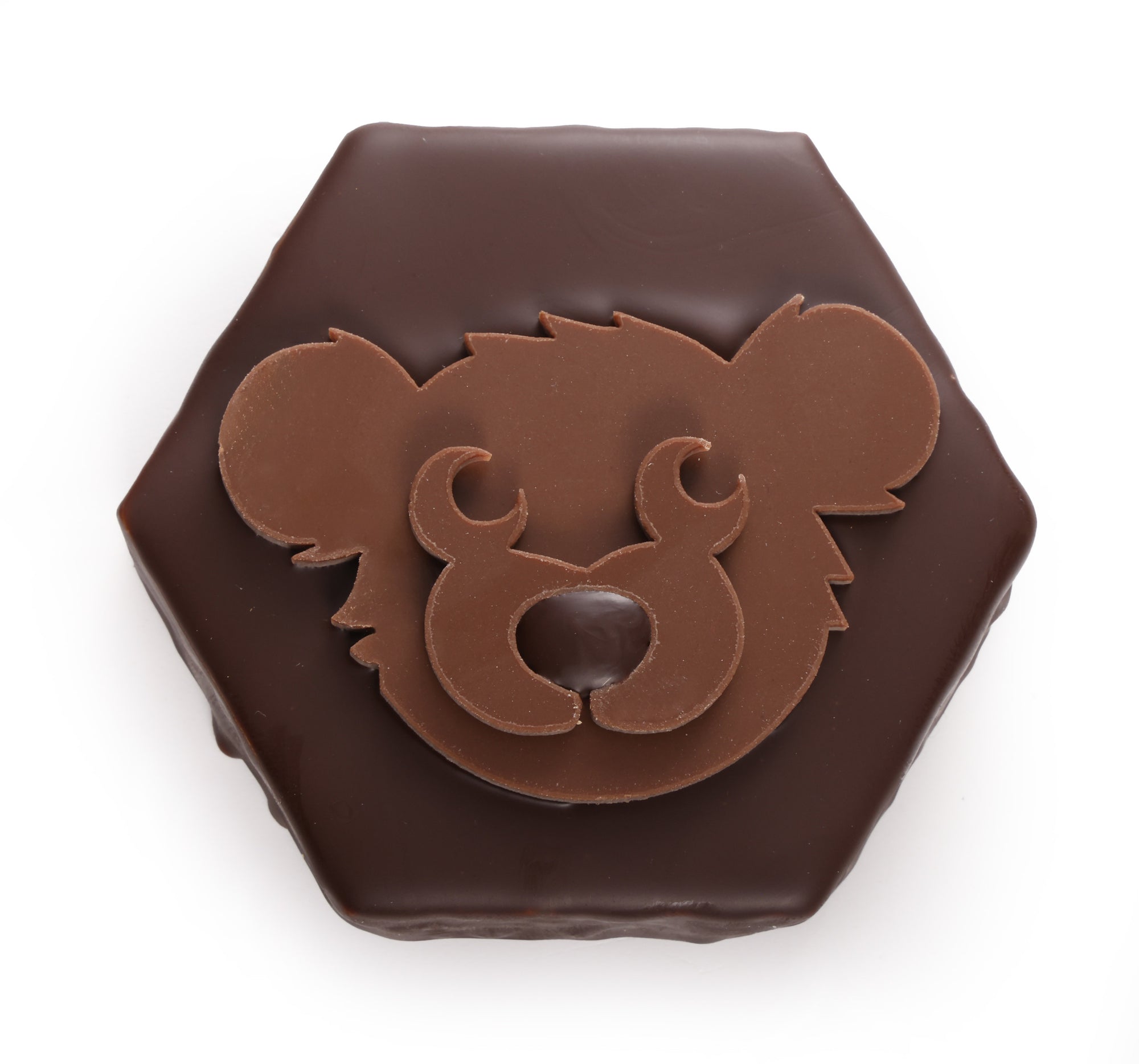 Chocoladebeer met Praliné en Geroosterde Maïs