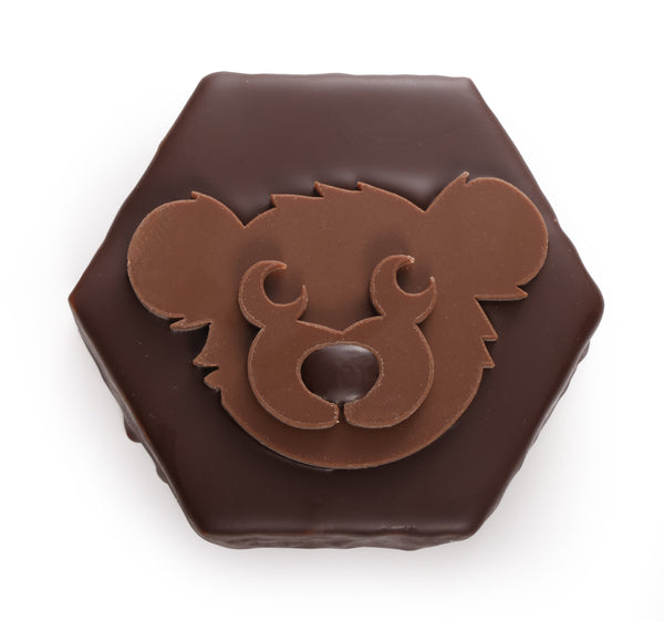 Chocoladebeer met Praliné en Geroosterde Maïs