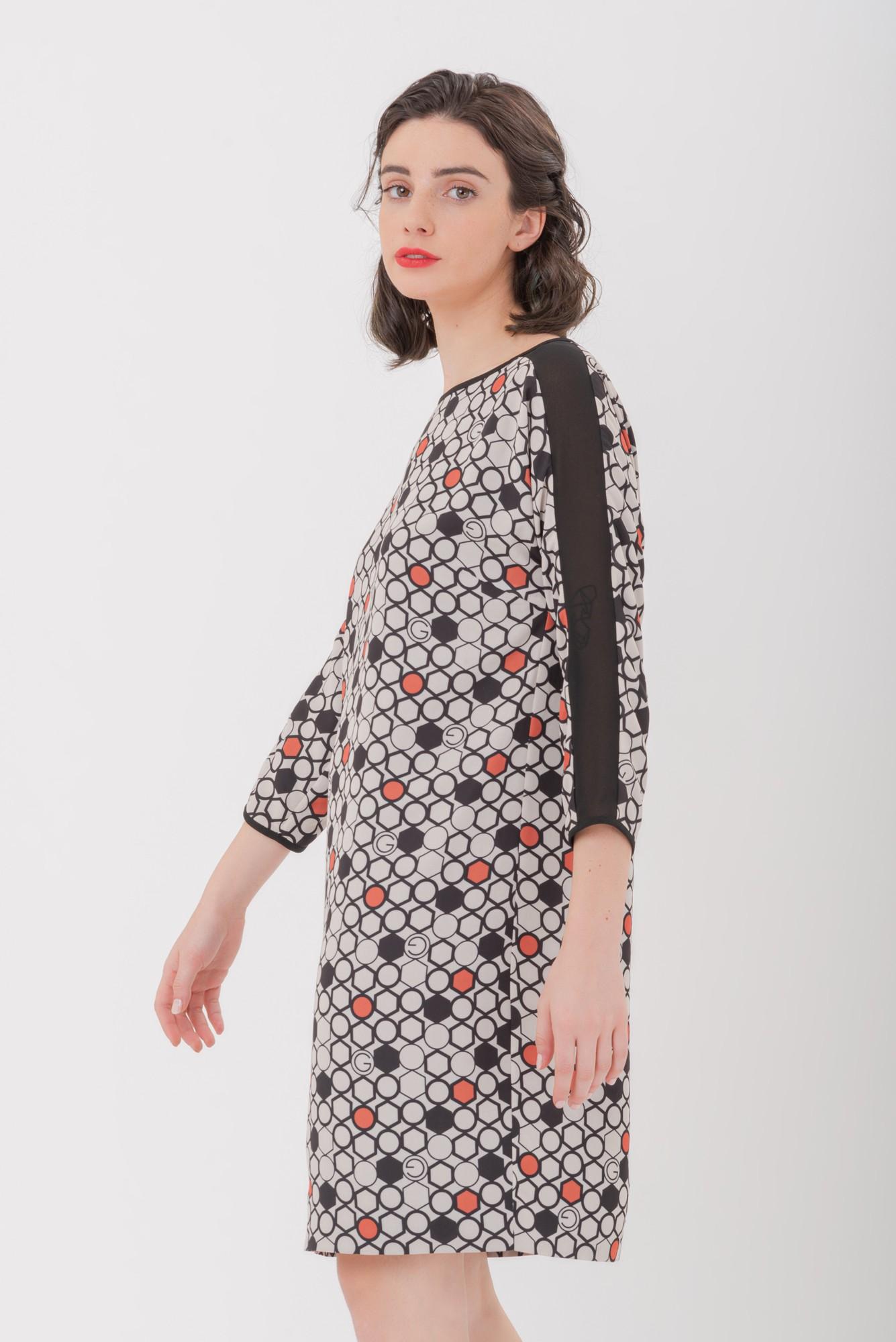 Short Dress Geometrical Print
