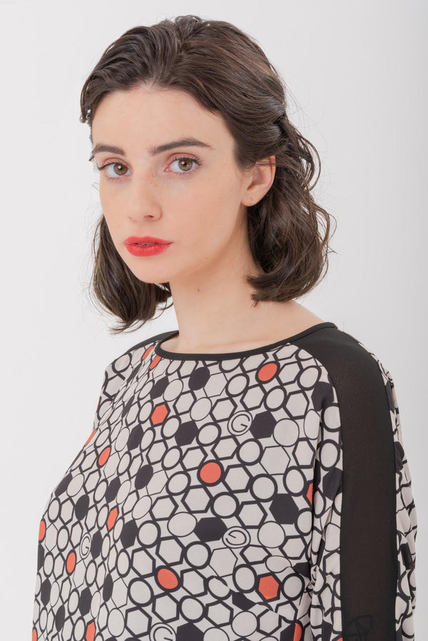 Short Dress Geometrical Print