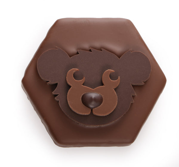 Sparkling praline milk chocolate bear