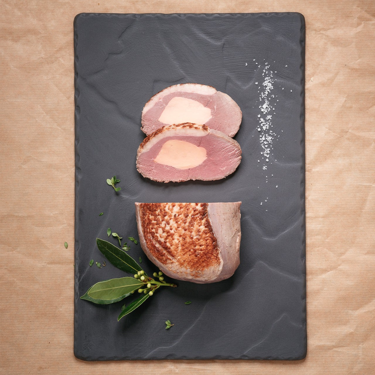 Petto d'anatra cotto farcito con foie gras - 300g