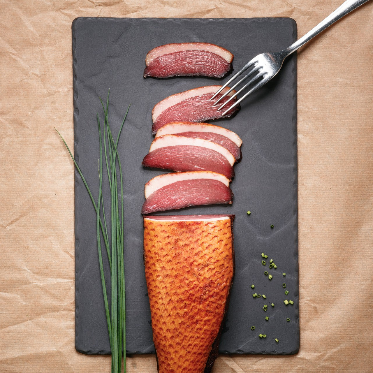 Petto d'anatra affumicato intero - 400g