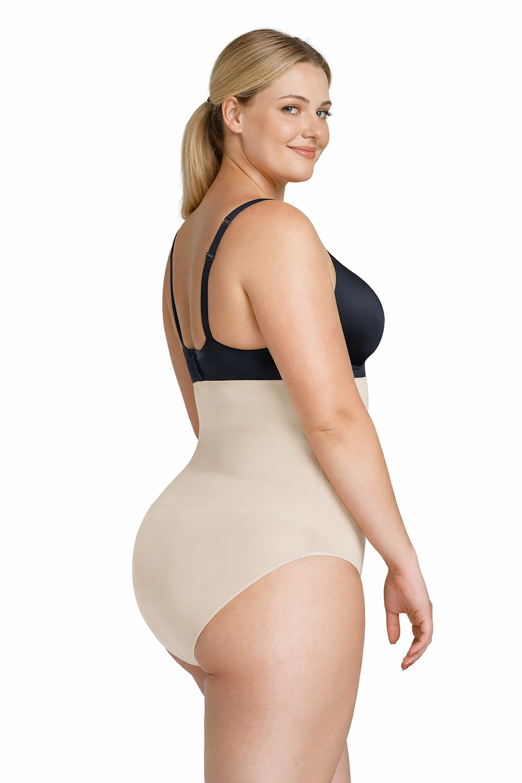 Shaping panties with fastening, classic cut, NUDE Size: XS/S