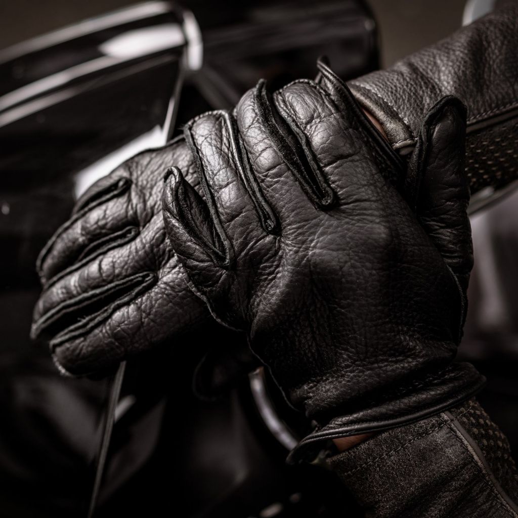 Durable Gloves with Rubber for Motorcycles and Scooters
