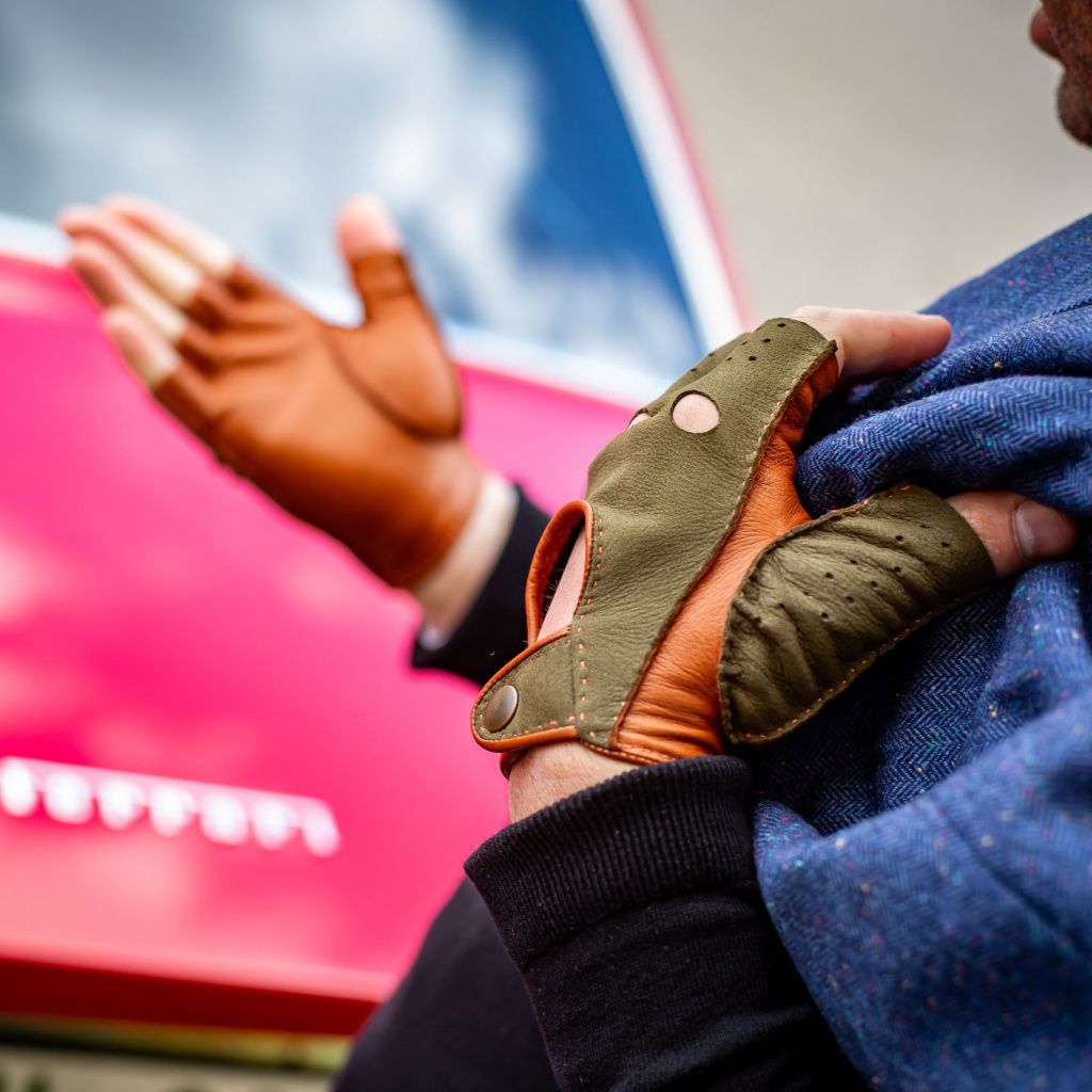 Premium Hand-Stitched Fingerless Gloves