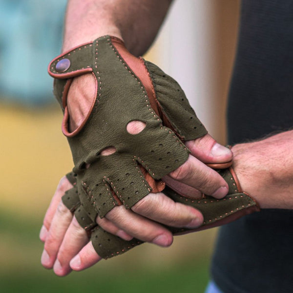Premium Hand-Stitched Fingerless Gloves