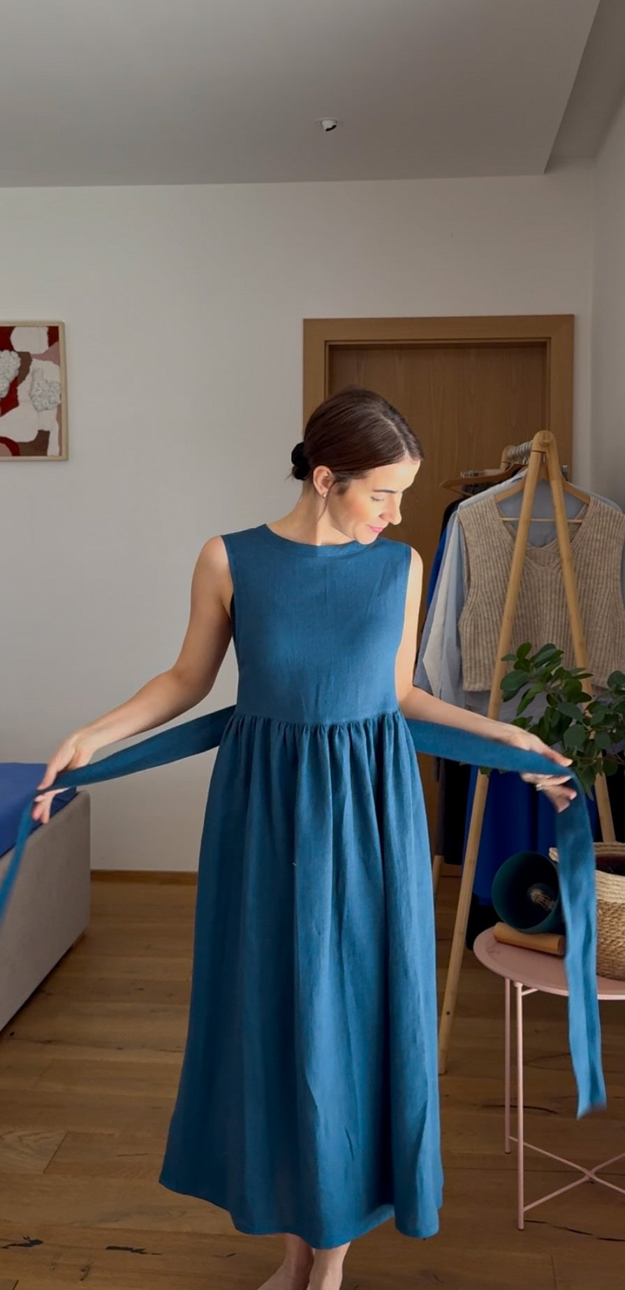 ElkeDotts Linen Dress - Drop Size: XL