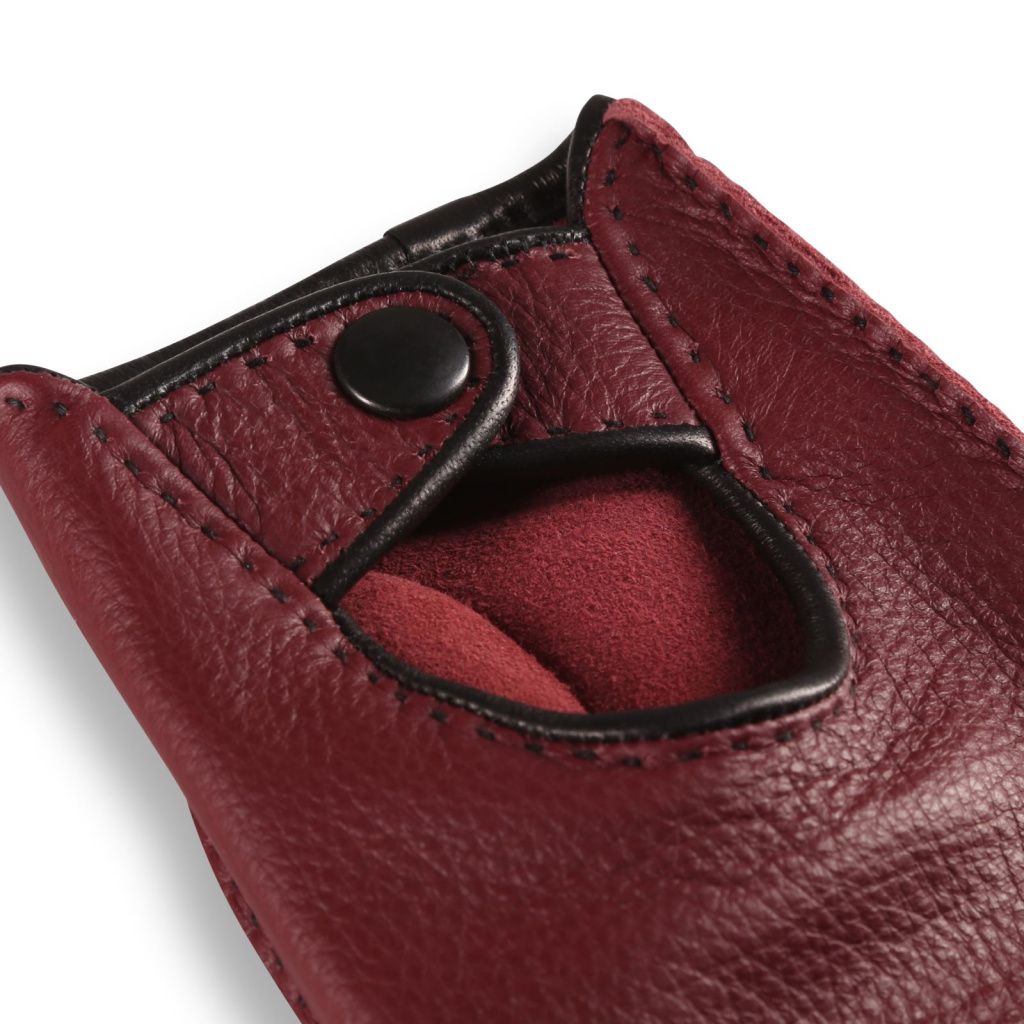 Premium Hand-Stitched Fingerless Gloves Made from American Deerskin