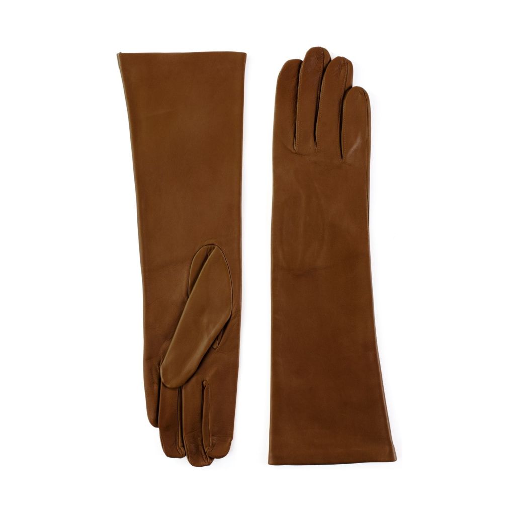Long Leather Gloves with Thin Lining