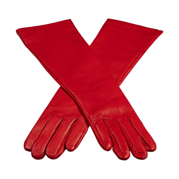 Long Leather Gloves with Thin Lining
