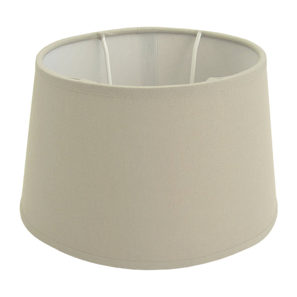 Various Oval Lamp Shade Ø20 cm – Cotton in Light Brown, Cream & White
