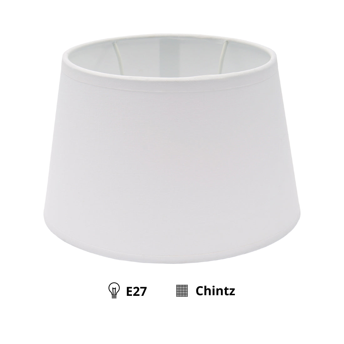 Various Oval Lamp Shade Ø20 cm – Cotton in Light Brown, Cream & White