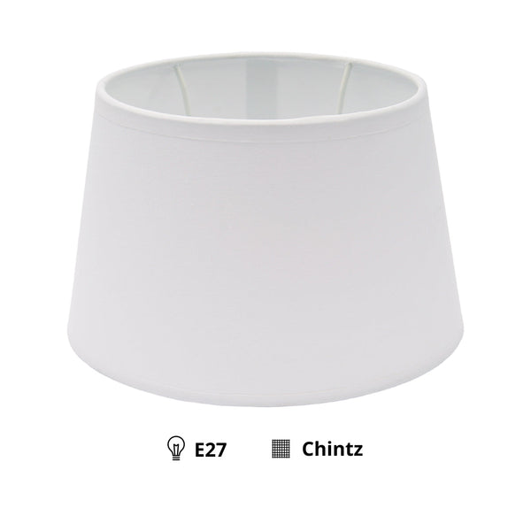 Various Oval Lamp Shade Ø20 cm – Cotton in Light Brown, Cream & White