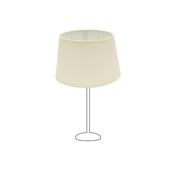 Various Oval Lamp Shade Ø20 cm – Cotton in Light Brown, Cream & White