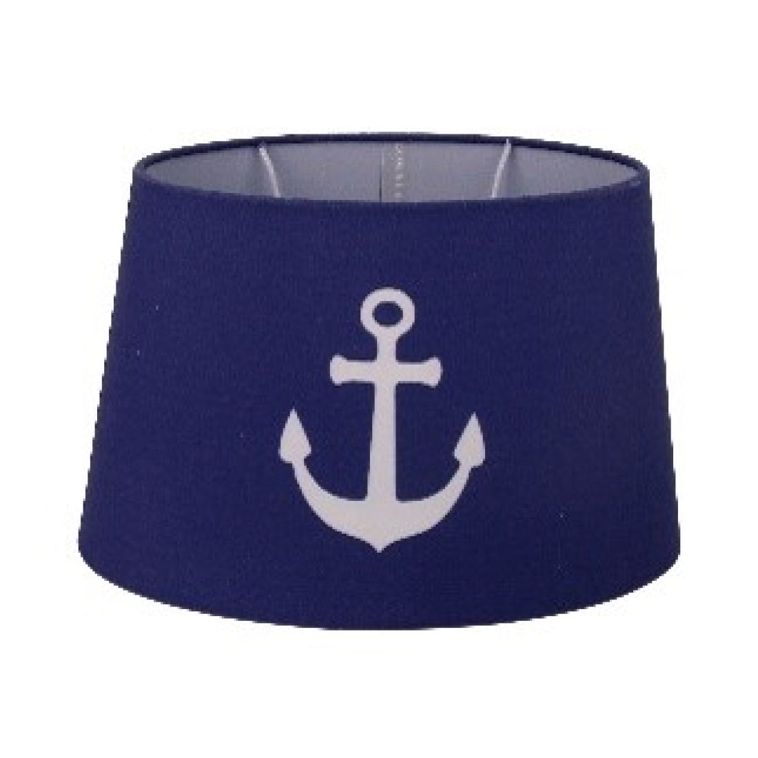 Various Lampshade Oval - Maritime - Blue - Ø20 cm - Large Anchor