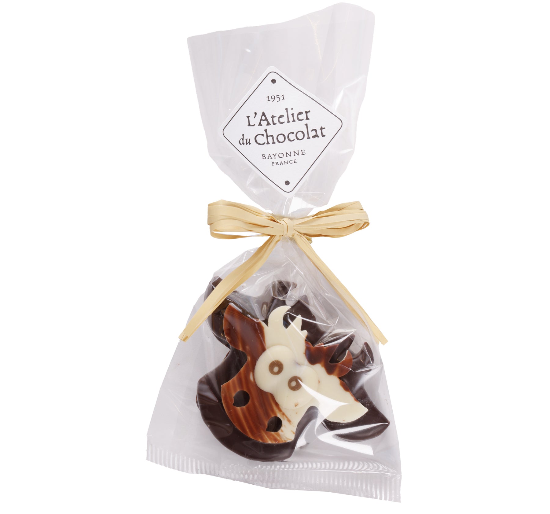 Vaca de Praliné de Chocolate Oscuro de Pascua