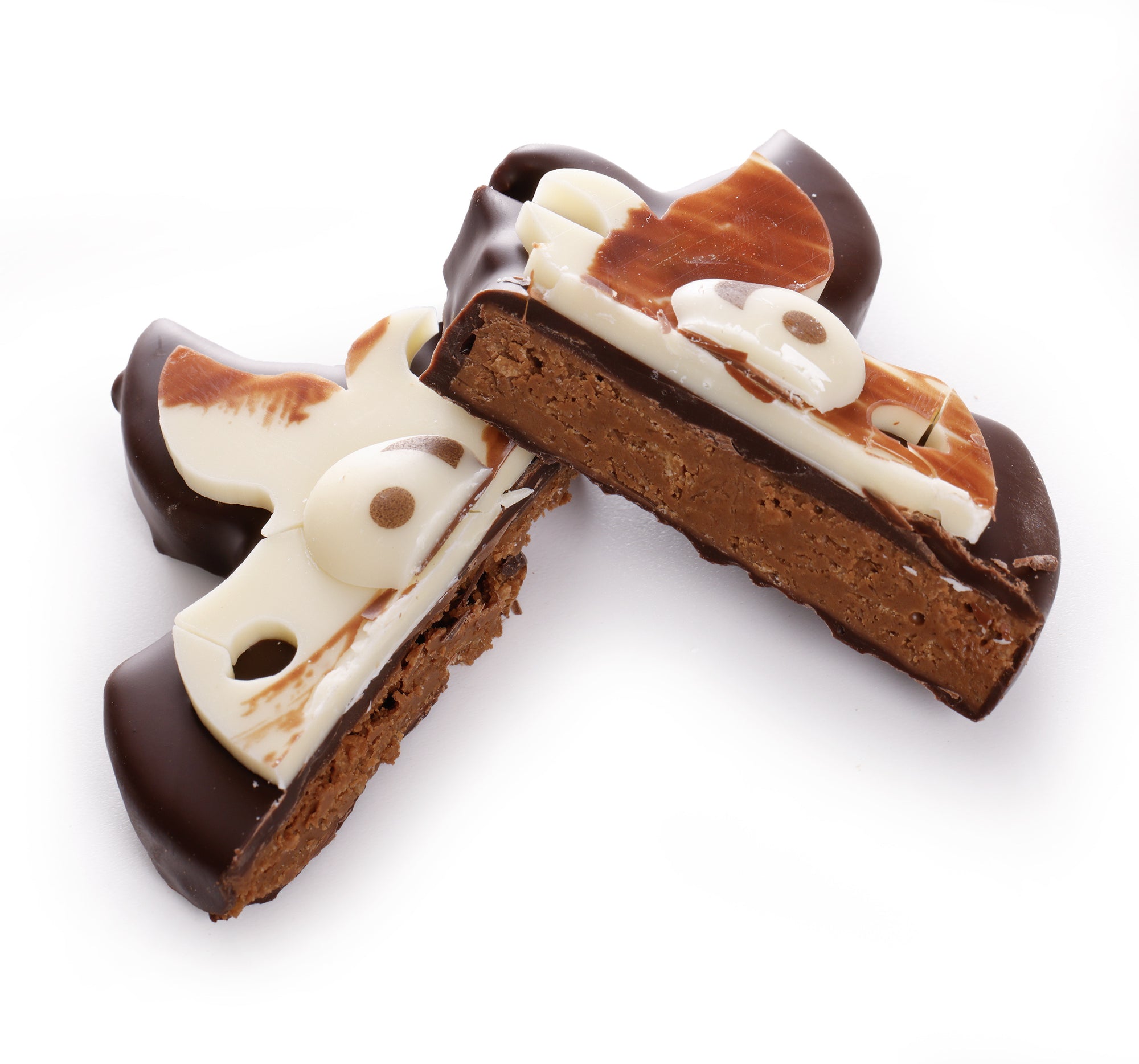 Vaca de Praliné de Chocolate Oscuro de Pascua