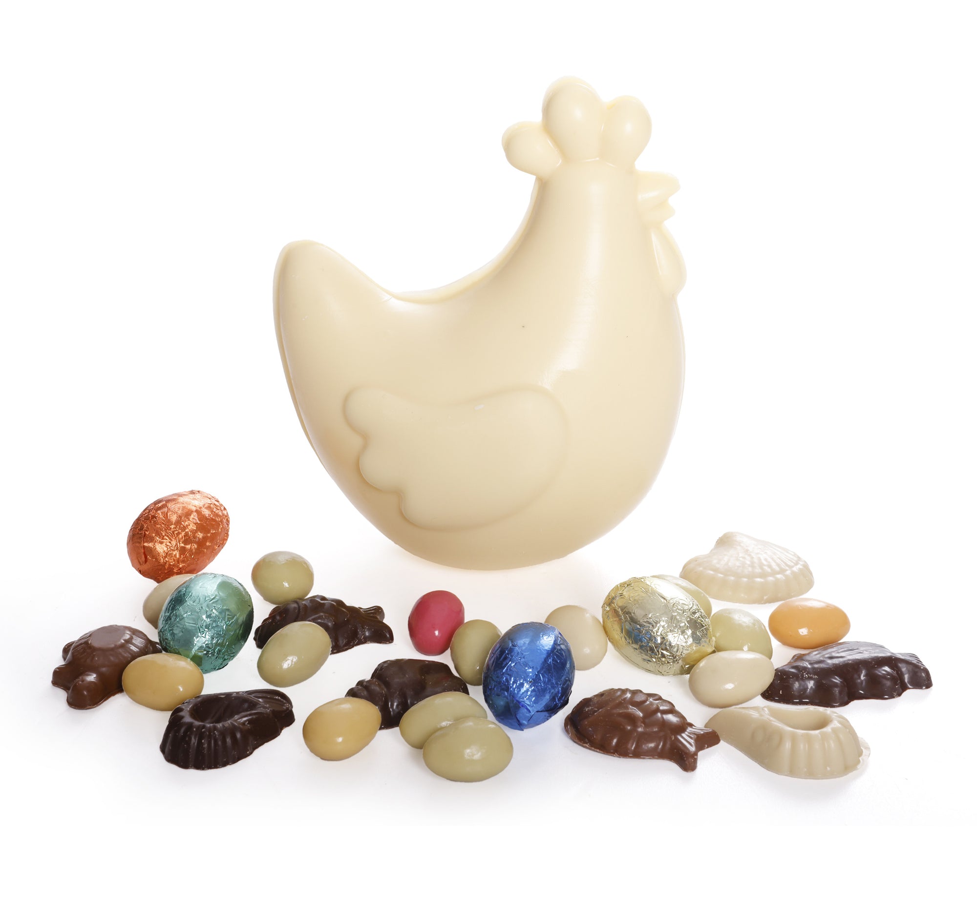 Chocolate Hen with Easter Filling