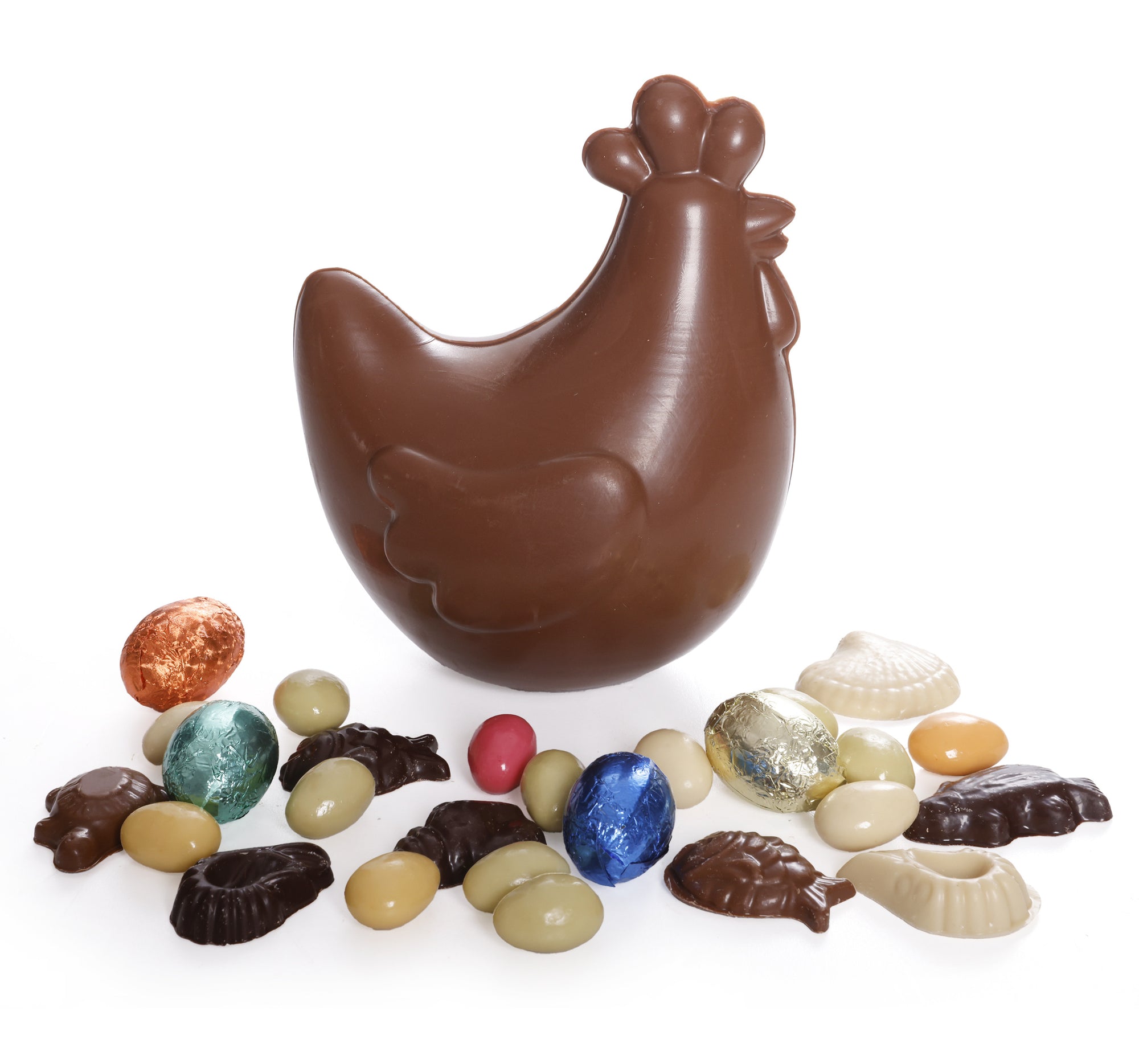 Chocolate Hen with Easter Filling